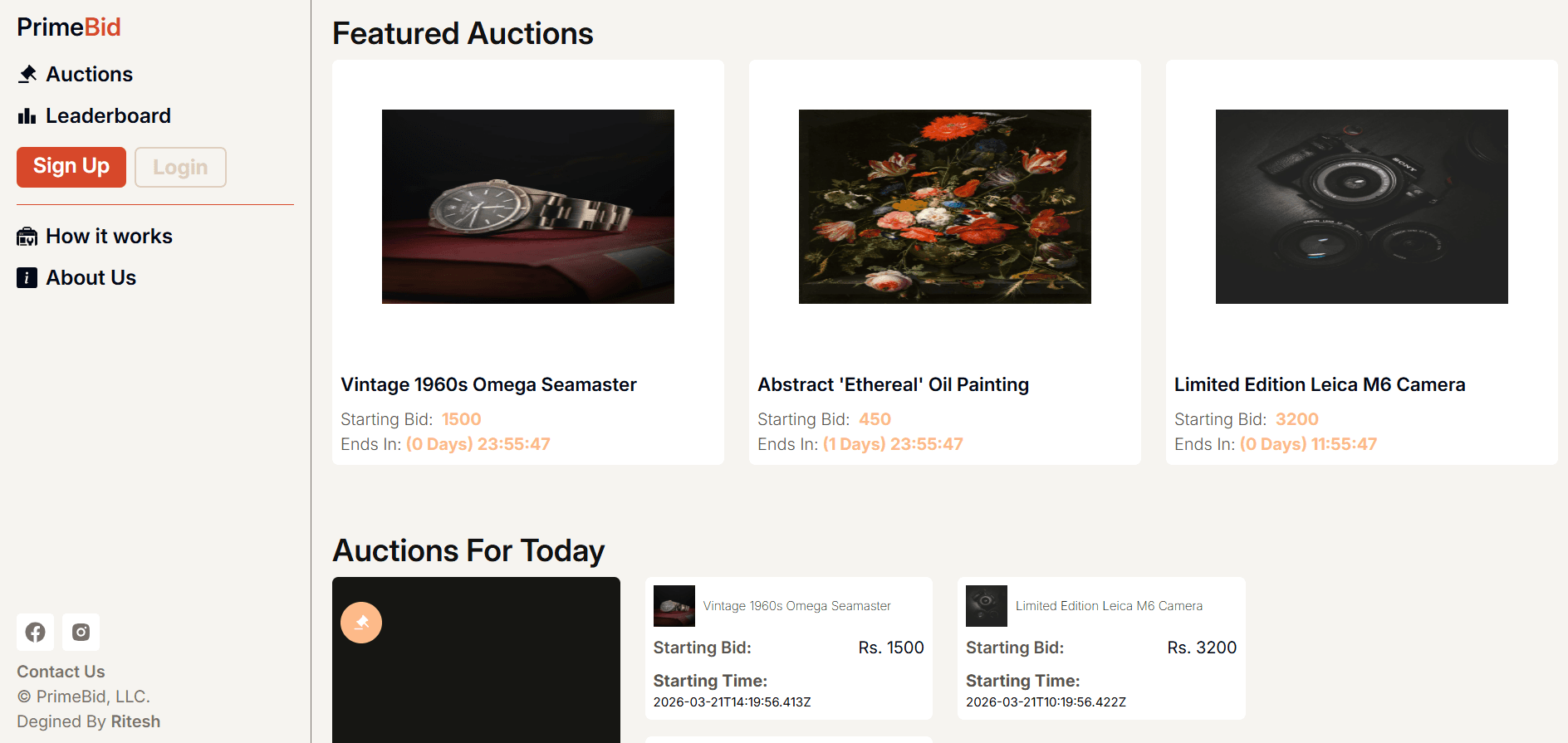Auction Platform – Bid-Based Marketplace screenshot 2