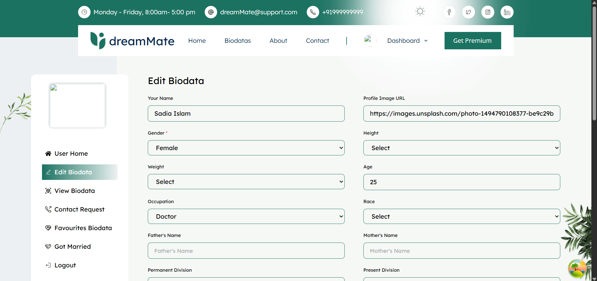 DreamMate – Matrimonial Platform screenshot 10