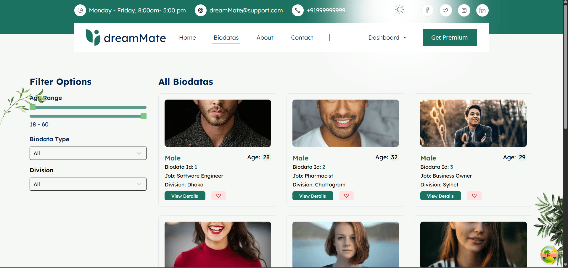 DreamMate – Matrimonial Platform screenshot 5