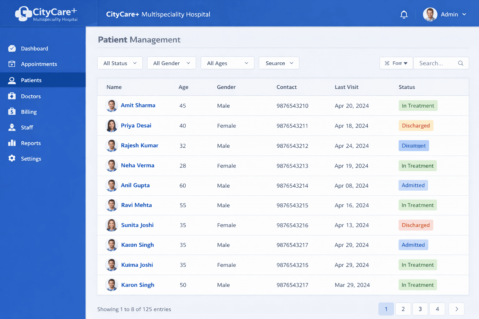 Hospital Management System screenshot 3