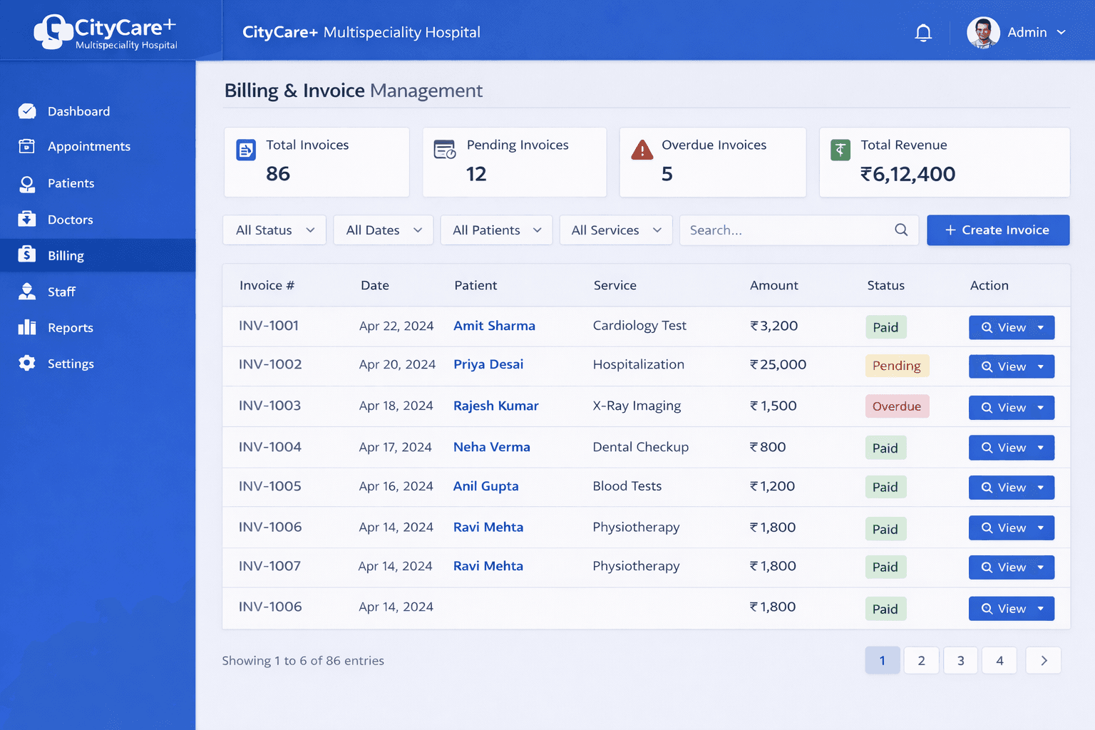 Hospital Management System screenshot 5