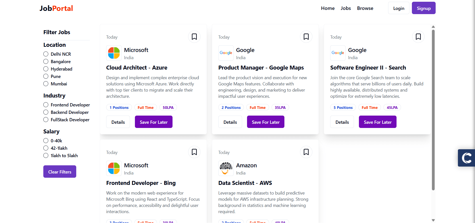 Job Portal screenshot 3