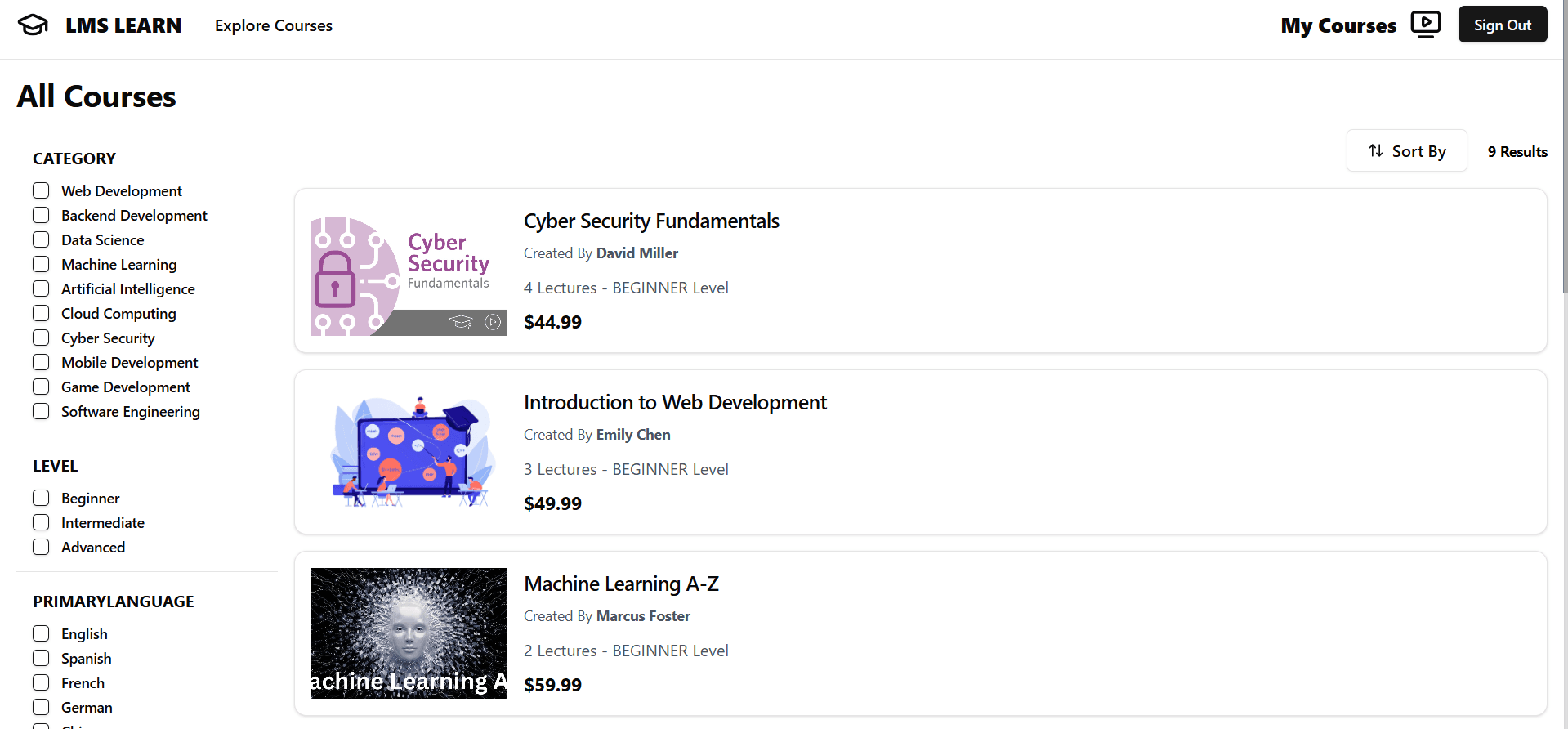 Learning Management System (LMS) screenshot 9