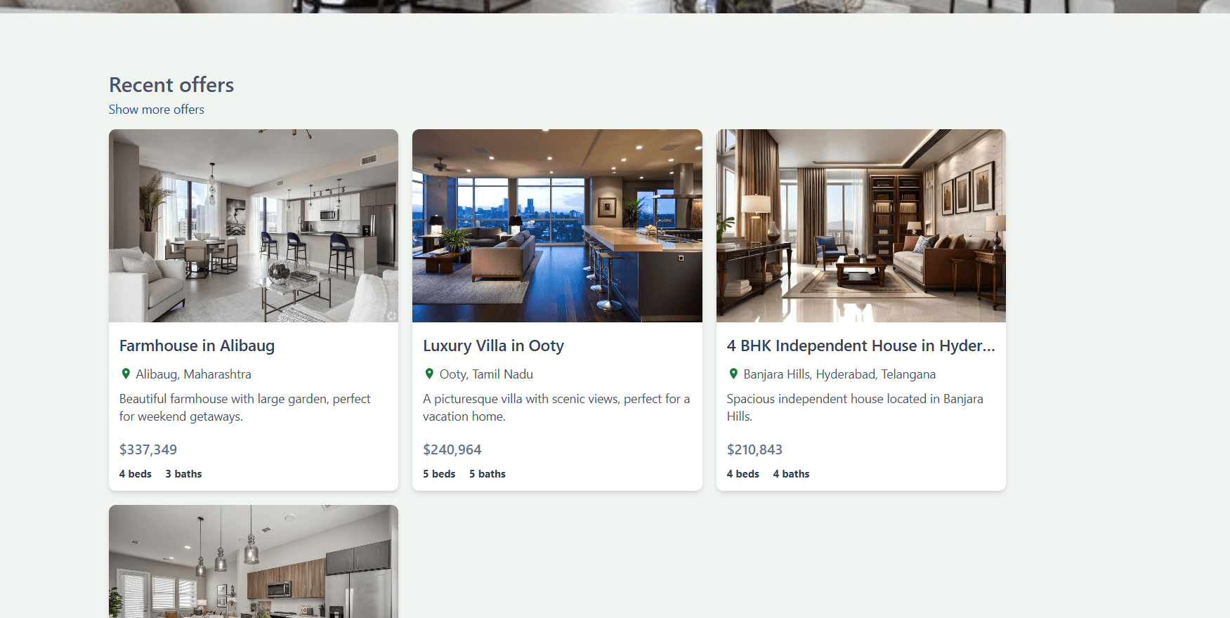 Real Estate Property Website screenshot 2